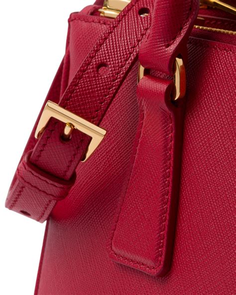 prada galleria bag small red|Prada galleria saffiano medium.